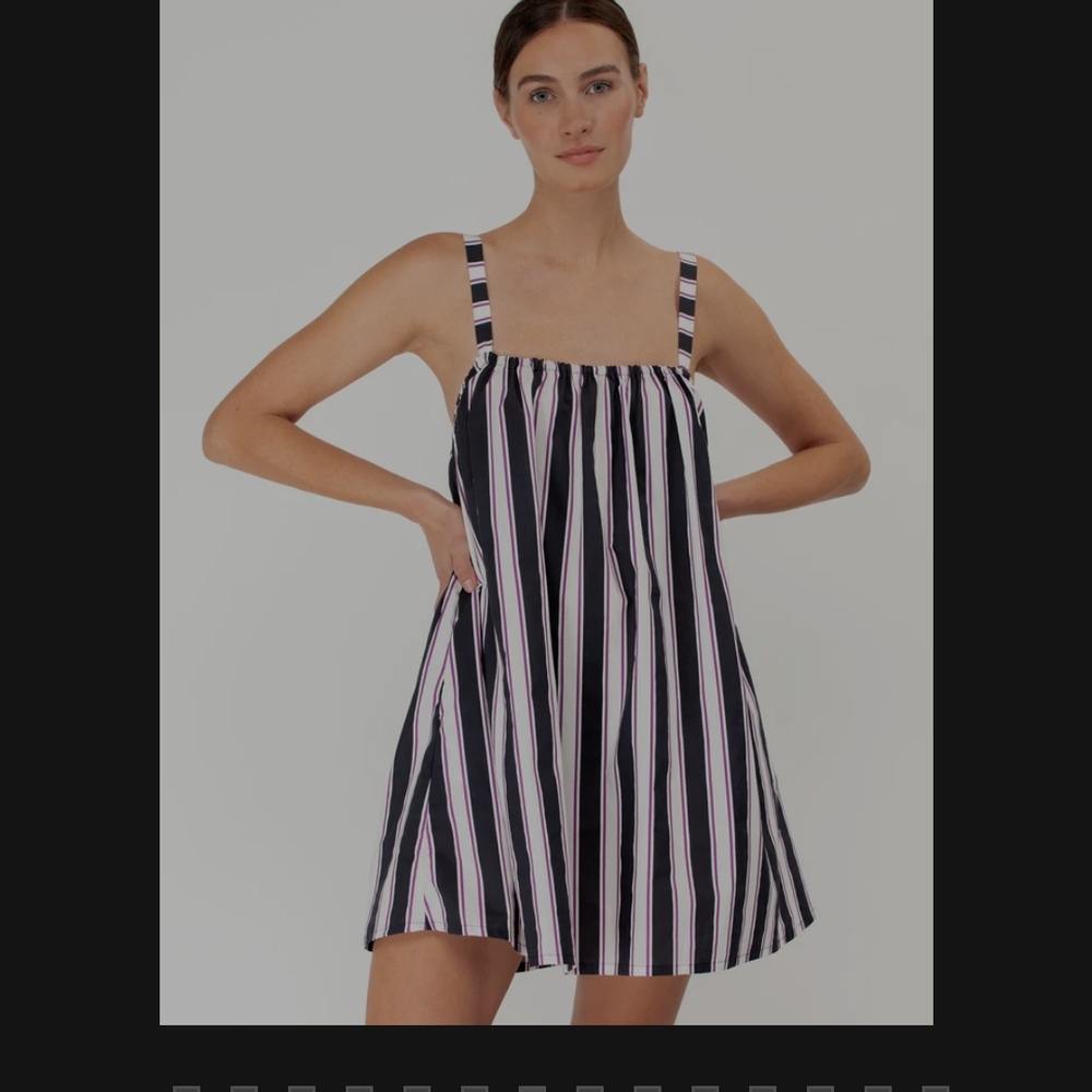 Mikoh Striped Brodie Dress NWT